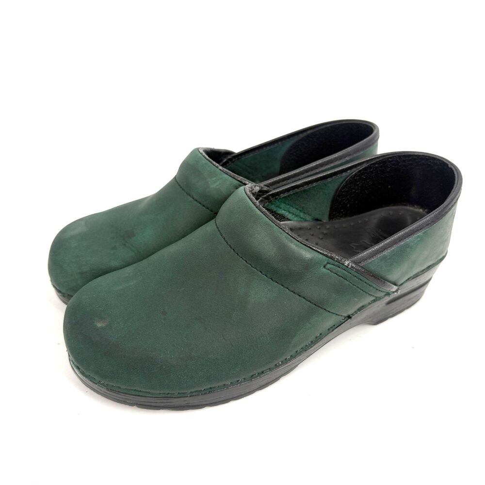 Dankso Leather Professional Clogs Women Size 41 US 11-11.5 Goblincore Office